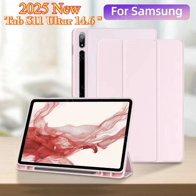 Offizielle Samsung Flüssigsilikon-Hülle für Galaxy Tab S11 S10 S9 S8 Ultra S7 S6 Lite A9 A11 FE Plus 11 13.1 in Blau und Pink - Bild 1