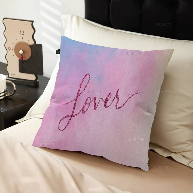 T-Taylor S-Swift Kissenbezug in Pink, quadratisch, B/B/B: 65 x 65 x 65 cm - Bild 1