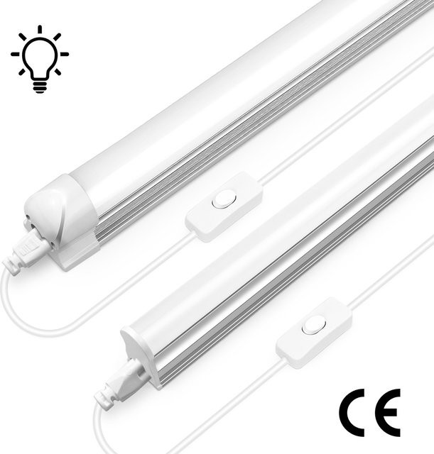 MALITAI LED Linear Lichtrohr aus Aluminium, Warmweiß, Länge: 50 cm - Bild 1