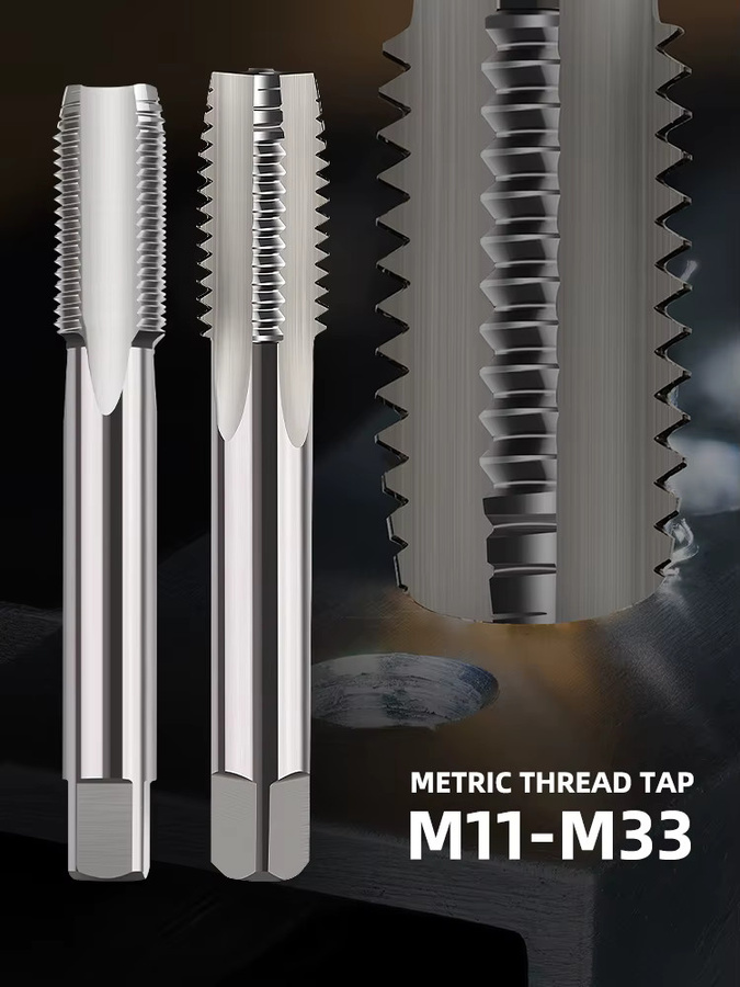 CMCP M11-M33 Maschinengewindebohrer aus HSS-Stahl für metrische Gewinde in der Metallbearbeitung - Bild 5