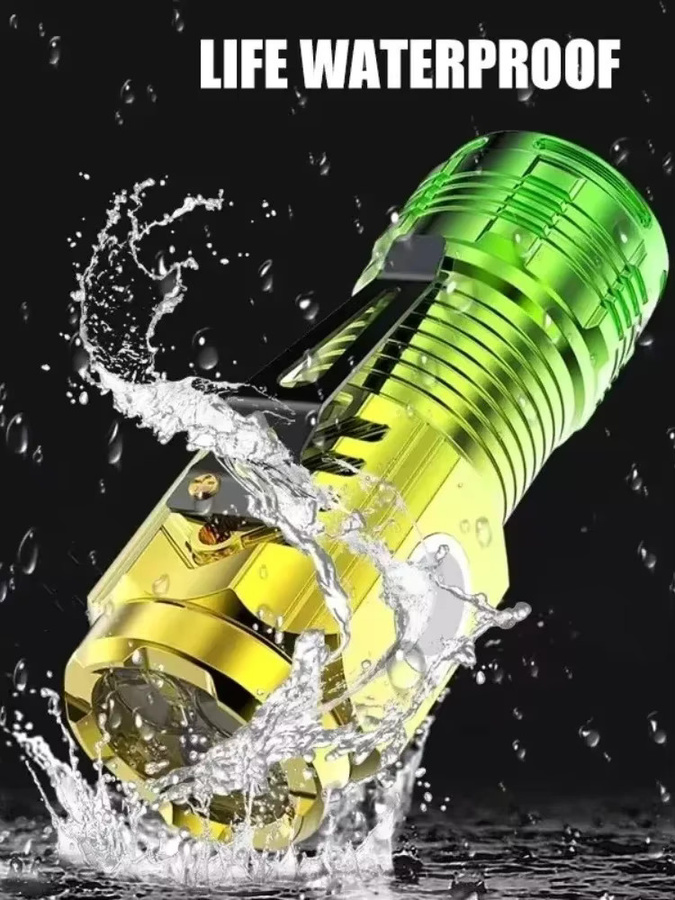 ZHIYU Mini-LED-Taschenlampe, wiederaufladbare wasserdichte Notfall-Blitzlampe mit Stiftclip - Bild 7