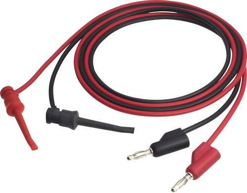 Voltcraft MSL-102 Messleitung mit 4 mm-Stecker in Schwarz und Rot, Länge: 1,00 m - Bild 1