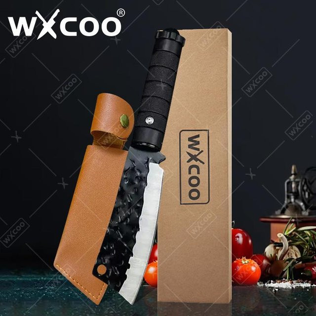 WXCOO Multifunktionales Ausbeinmesser und Küchenmesser aus geschmiedetem Stahl für Fleisch, Obst und Gemüse - Bild 1