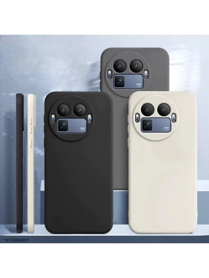 Silky Touch All-inclusive Silikon-Schutzhülle für Realme 16 15 14 ProPlus GT8 GT7 Pro in Schwarz oder Lila - Bild 6