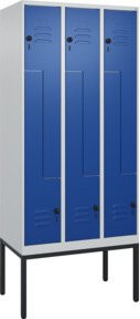 C+P Z-Spind Classic PLUS Garderobenschrank mit 6 Fächern und Sicherheits-Drehriegel, Höhe: 212 cm, Breite: 90 cm, Tiefe: 50 cm - Bild 1