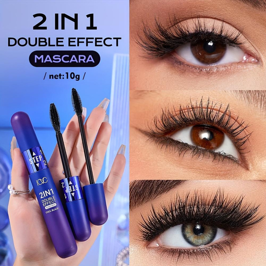 Beauty Every Day Mascara, Schwarz, 2-in-1 verlängernd und volumengebend - Bild 6