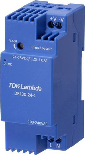 TDK-Lambda DRL30-15-1 Hutschienen-Netzteil DIN-Rail 15V 1.68A 25.2W in Blau - Bild 1