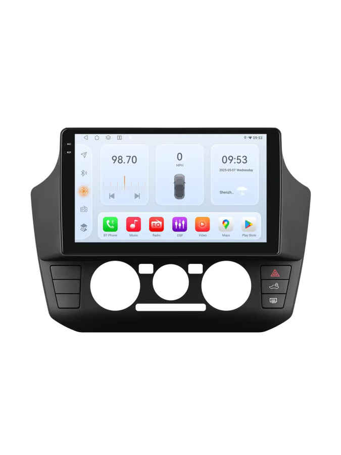 OSSURET 9-Zoll Android Autoradio für Volkswagen VW UP 2017 - 2023 mit Carplay, Android Auto, GPS, RDS und DSP, 8-Core Multimedia-Player, Schwarz - Bild 5
