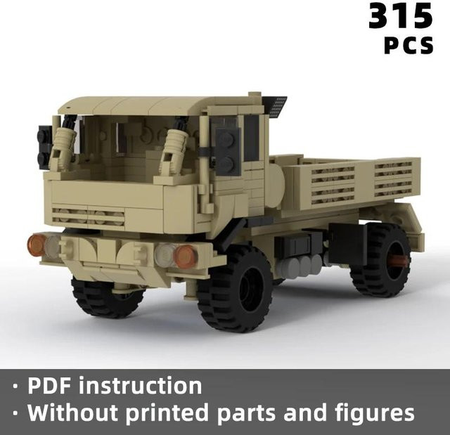 Yiran Toy M1078 Tan Edition Militär 4x4 Geländewagen Steine ab 14 Jahren - Bild 1