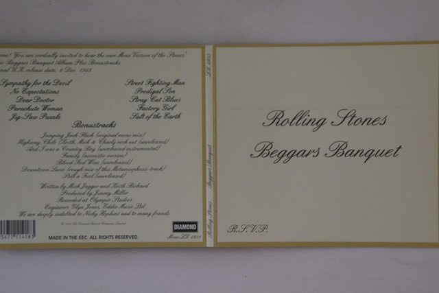 Rolling Stones Beggars Banquet CD Decca Rock Musikalbum Grau - Bild 1