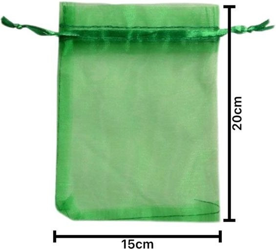 WIKHOSTAR Obstschutzbeutel aus Mesh zur Schädlingsbekämpfung und als Anti-Vogel-Schutz für Trauben und Gartenobst - Bild 1