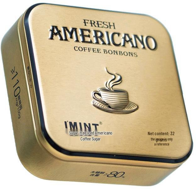 I'MINT Schwarzgold-Kaffeekaramellen zuckerfrei 32 g - Bild 1