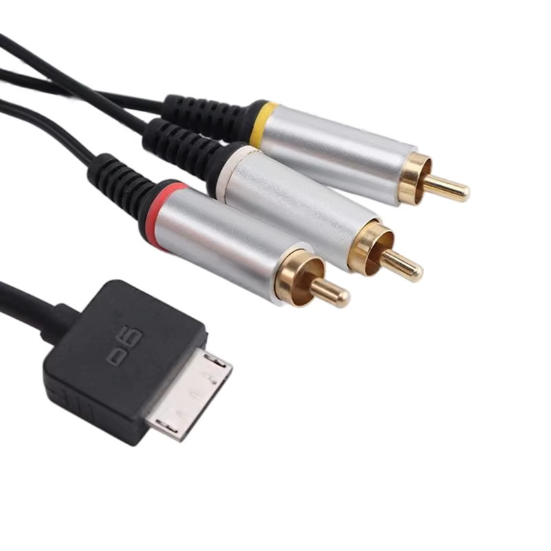 OULLX AV-Kabel für PSP GO Konsole mit HDMI und RCA Anschluss, Stereo-Verbindungskabel in Schwarz - Bild 5