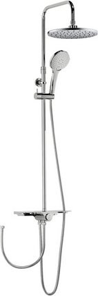 WELLWATER Überkopfbrause-Set Mari mit 4 Strahlarten in Chrom und Silber - Bild 1