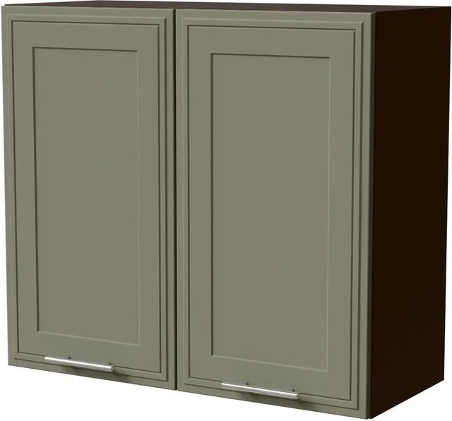 Feldmann-Wohnen Hängeschrank Salo in Lava und Reed Green Matt mit Kassettenoptik, B/T/H: 80 x 32,5 x 72 cm - Bild 1