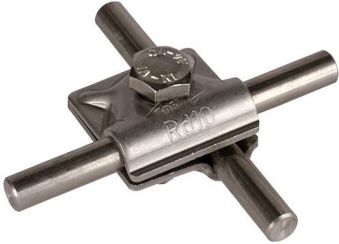 DEHN MV-Klemme MVK 10 SKM10X35 aus Edelstahl in Silber - Bild 1