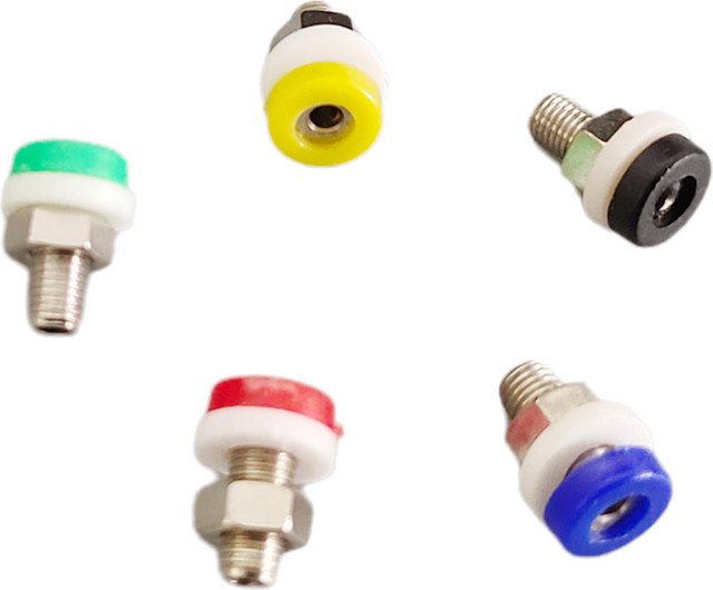 ZSDZFYLLK Bananenbuchse Messing 2mm für Bananenstecker DIY Testteile in Grün und Mehrfarbig (5/10 Stück) - Bild 1