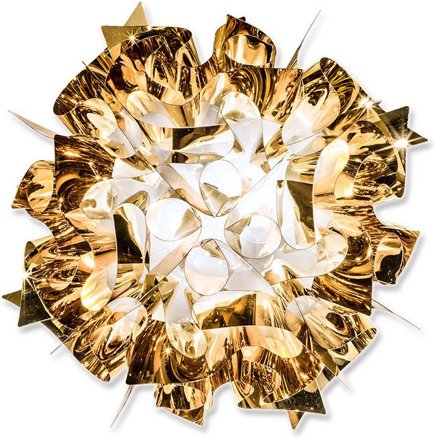 Slamp Veli Medium Wand- und Deckenleuchte in Gold/Messing mit E27 Fassung - Bild 1