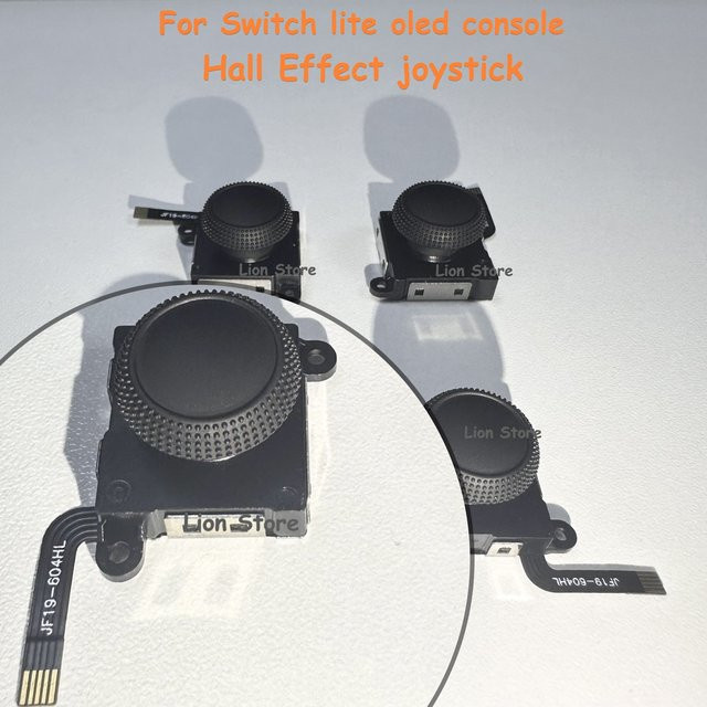 100 Stück Hall-Effekt Joystick Ersatzteile für Nintendo Switch Joycon, 3D Analog Stick in Weiß, ohne Löten oder Verkabelung, ohne Drift und Verzögerung - Bild 1