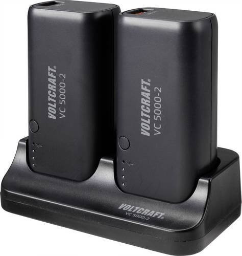 VOLTCRAFT VC 5000-2 Powerbank mit 5000 mAh Li-Ion und USB-C Anschluss in Schwarz - Bild 1