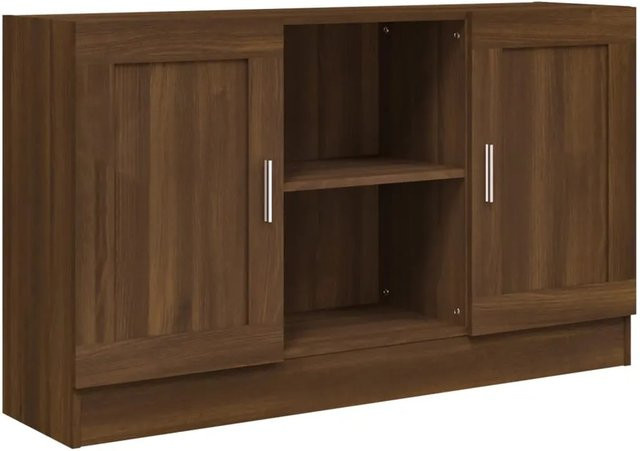 vidaXL Sideboard in Eiche Braun aus Holzwerkstoff B/T/H: 120 x 30,5 x 70 cm - Bild 1
