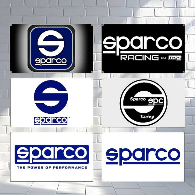 Sparco Werkzeugflagge aus Polyester als Wandteppich für deine Garagendekoration B: 90 cm, H: 60 cm - Bild 1