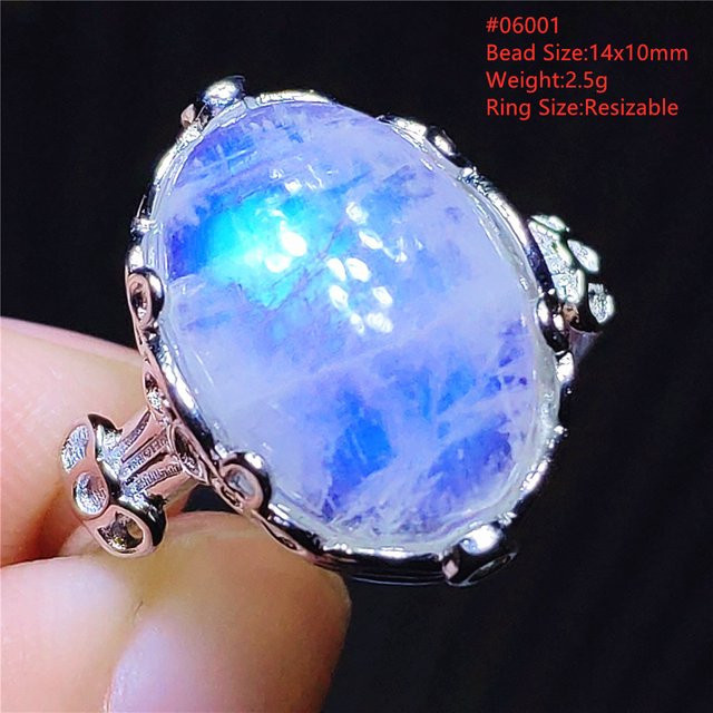MUKO GEMS Ring, Mondstein, 925 Silber, Damen - Bild 1