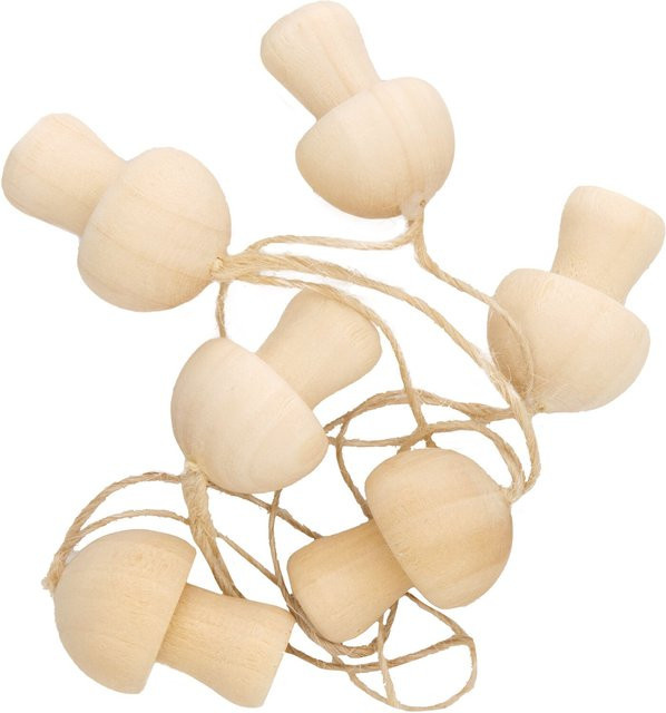 Rico Design Holzhänger Pilz natur, 6 Stück - Bild 1