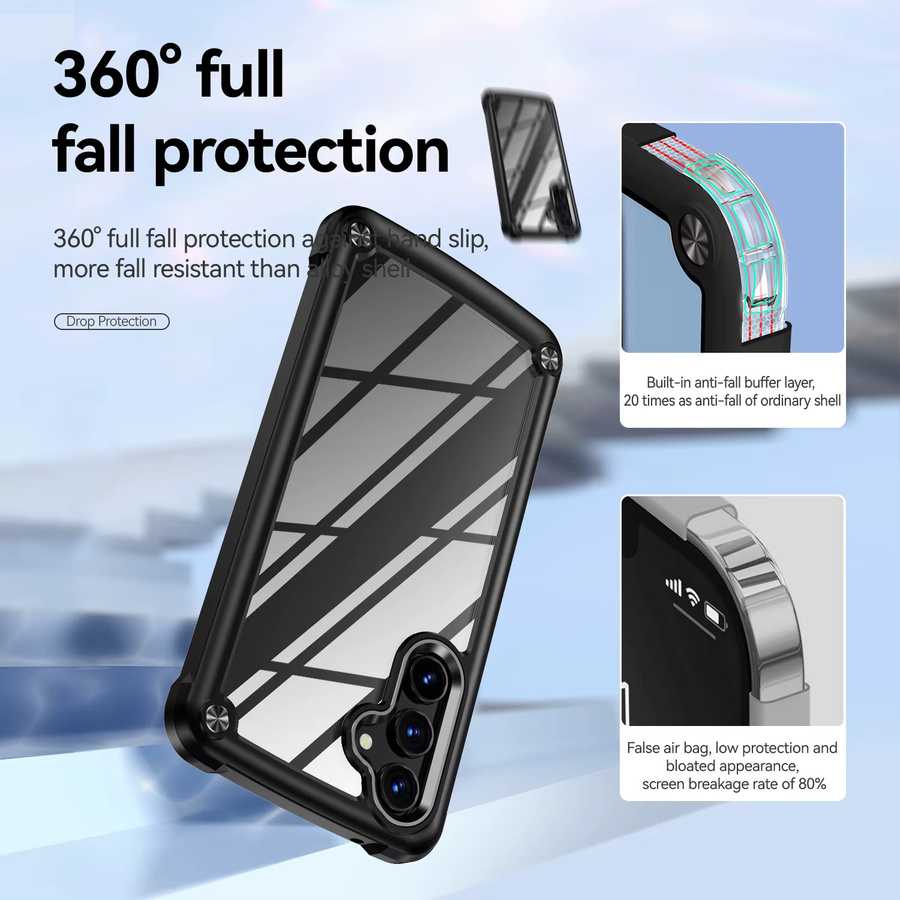 Robuste Hybrid Schutzhülle für Samsung Galaxy S26 S25 S24 S23 S22 Plus Ultra A17 A56 A36 A26 A16 A06 in Transparent - Bild 4