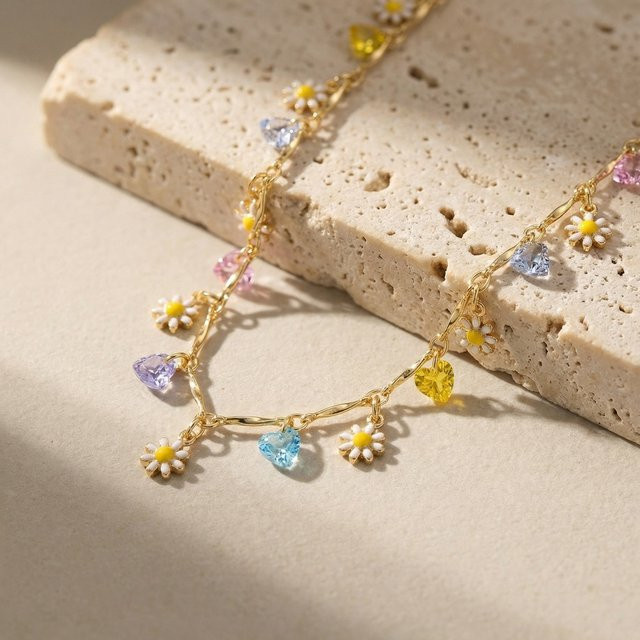 prjewel Charm-Armband, vergoldet, Zirkonia, bunt, Damen - Bild 1