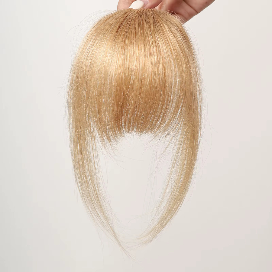 HAIRCUBE Haarteile Fransen-Pony aus blondem Remy-Echthaar, Damen - Bild 3