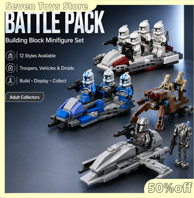 Hot Toys Star Wars Sturmtruppler Klonkrieger Kampfpaket, Minifiguren Bausteine, Set / Bundle - Bild 1