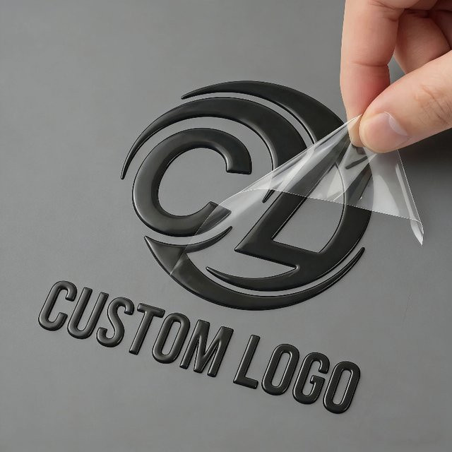 50 Stück personalisierte Transferaufkleber mit individuellem 3D-UV-Druck für Firmenlogos, Hochzeiten oder DIY-Geschenke - Bild 1
