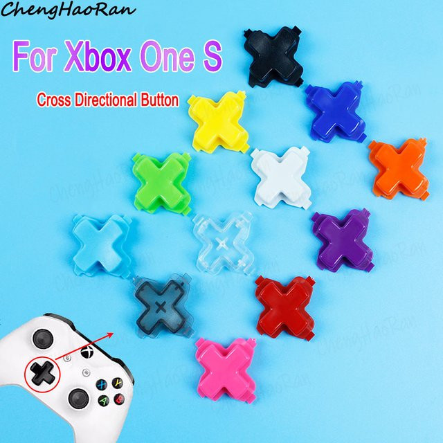 Microsoft D-Pad Kreuzrichtungs-Tasten aus Kunststoff als Ersatzteil für Xbox One S Controller in Pink und Multicolour - Bild 1