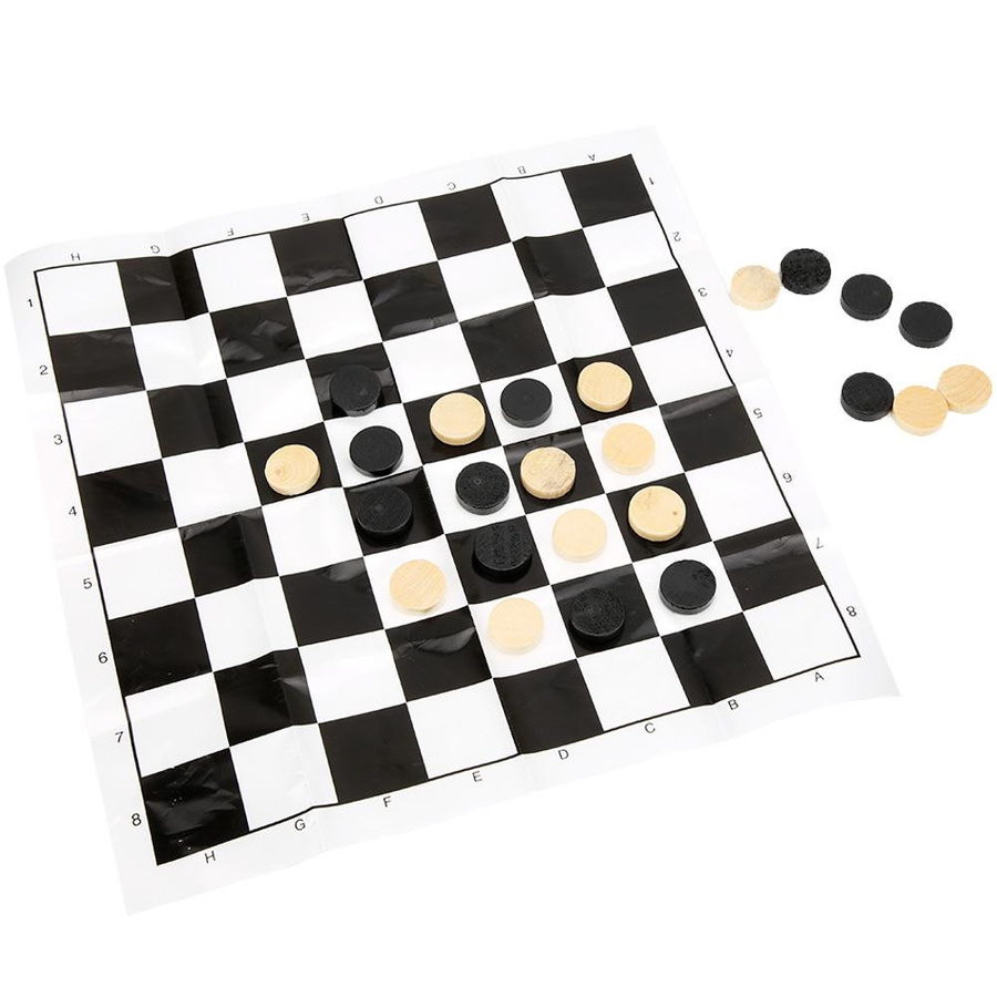 TOMTOP JMS Internationales Damespiel Holz 24-teiliges Set - Bild 6