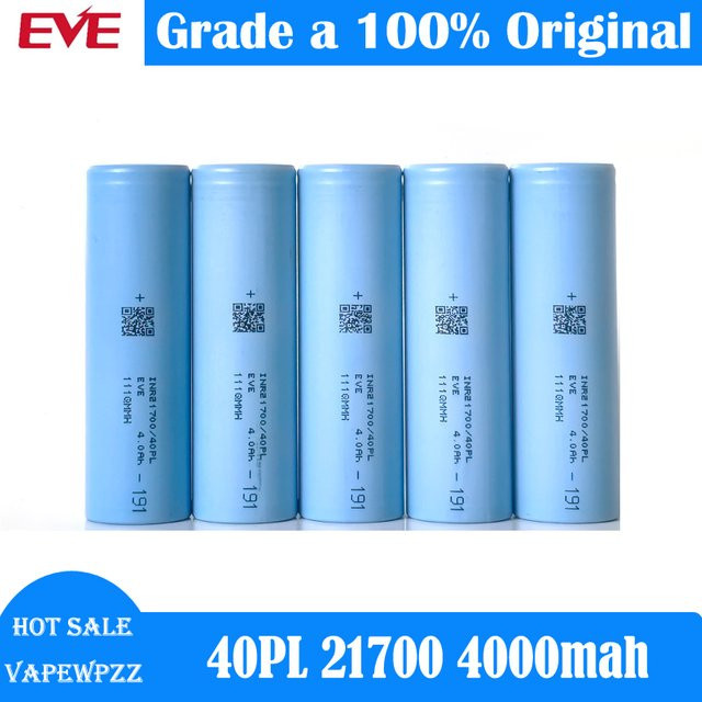 EVE 21700 40PL Li-Ionen-Batteriezelle, 4000mAh, 3,6V, Blau - Bild 1