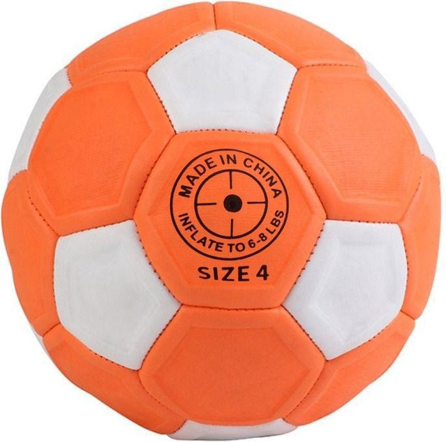 Fußball, Orange, Weiß, Gummi, Schaumstoff - Bild 1