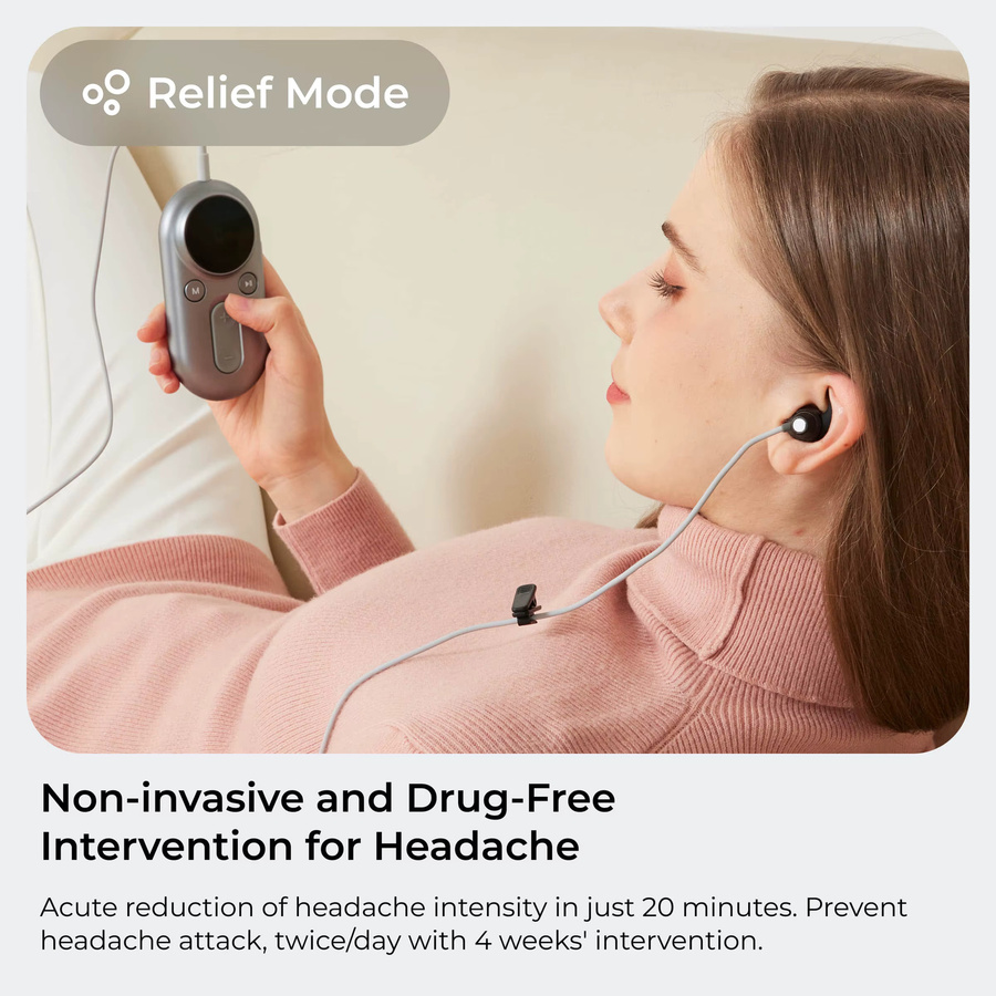 ZenoWell Luna Vagus Nervenstimulator zur Stressreduktion und Schlafverbesserung als tragbare Meditationshilfe für HRV-Training und Achtsamkeit - Bild 4