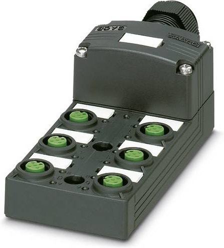 Phoenix Contact SACB-6/ 6-L-SC SCO P 1453009 Sensor/Aktorbox passiv, M12-Verteiler mit Kunststoffgewinde, grau - Bild 1