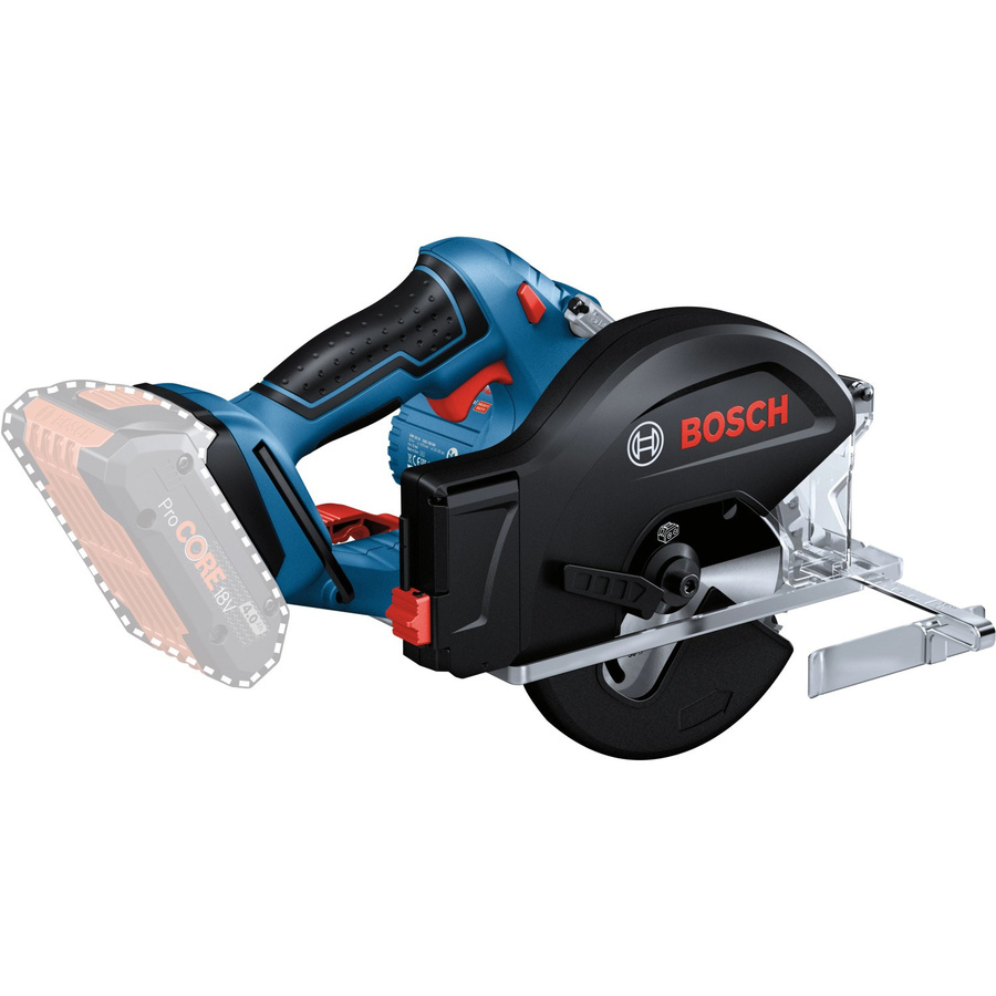 Bosch Professional GKM 18V-50 Akku-Handkreissäge 18V in Blau/Schwarz mit einer maximalen Schnitttiefe von 50 mm - Bild 2