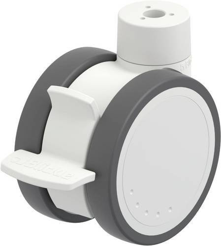 Blickle LKDH-PATH 100K-FI Kunststoff-Doppelrolle in Grau und Weiß mit einem Rad-Durchmesser von 100 mm und einer Tragfähigkeit von maximal 100 kg - Bild 1