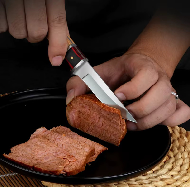 PLYS Steakmesser aus Edelstahl mit Holzgriff in Silber - Bild 3