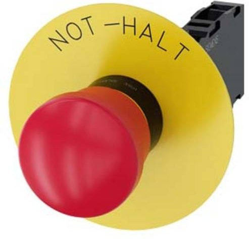 Siemens 3SU1100-1HA20-1FH0 Not-Halt-Pilzdrucktaster - Bild 1