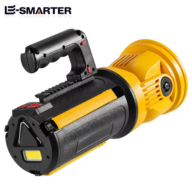 ESMARTER LED-Taschenlampe W51645 als Suchscheinwerfer für den Außenbereich, wiederaufladbar, Schwarz und Gelb - Bild 2