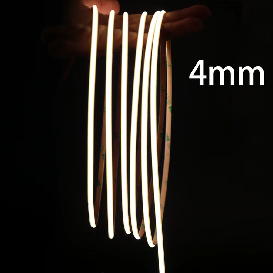 OCONA COB-LED-Streifenlicht in Weiß, dimmbar, 480 LEDs, 5000 K, 4 mm schmale Lichtleiste für Auto und Wanddekoration - Bild 2
