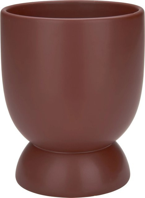 Pflanzgefäß Ancient Secrets aus Keramik in Braun, rund, für den Tisch, Durchmesser: 18 cm, Höhe: 15 cm - Bild 1