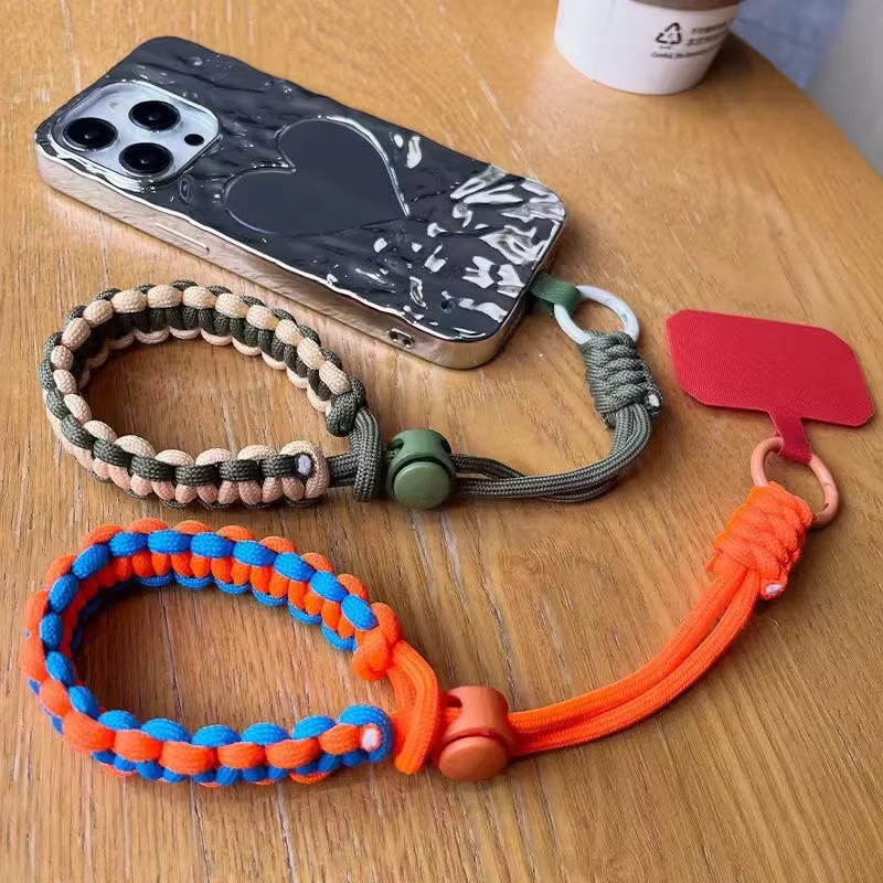 NMEGOU Handgewebtes verstellbares Handy-Universal-Etui mit Handschlaufe und Anti-Verlust-Armband für Outdoor-Sport - Bild 1