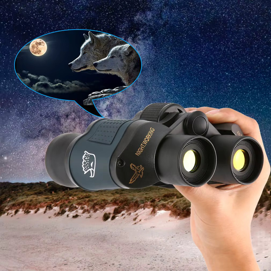 Professionelles HD 60x60 Fernglas mit Nachtsicht für Jagd, Outdoor und Militär in Schwarz - Bild 5