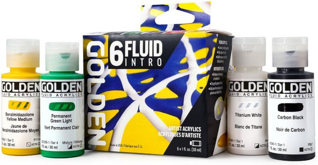 Golden Fluid Acrylfarbe Intro Set Multicolor - Bild 1