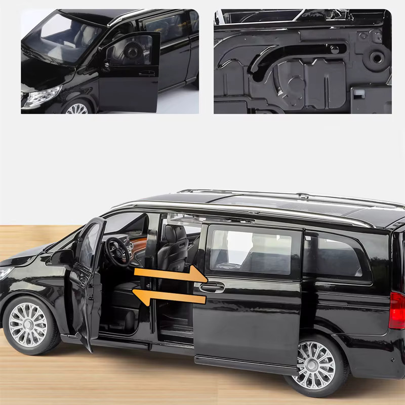 MAKEDA V260 MPV Auto Modell, 1:24, Metall, mit Sound und Licht - Bild 2